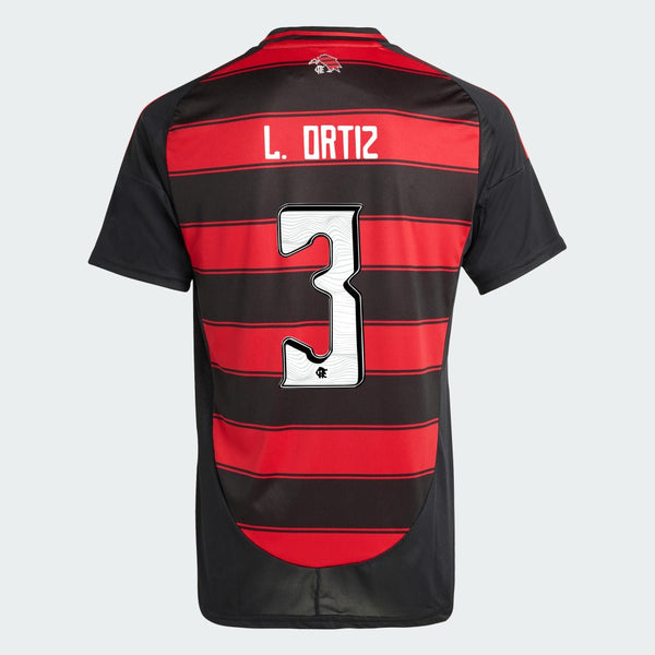 Camisa Adidas Flamengo 2025/26 I L. ORTIZ N° 3